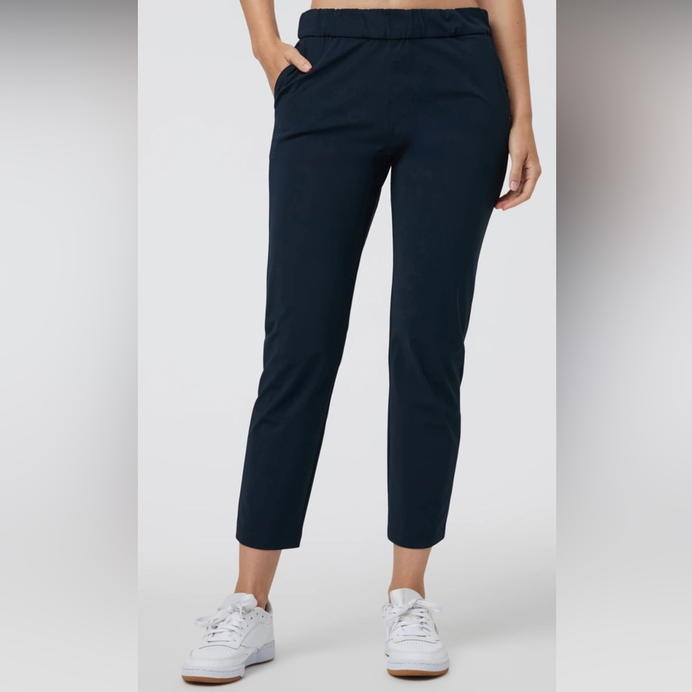 Vuori Miles Ankle Pant Women Medium Pull On Performance Navy
